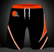 Load image into Gallery viewer, 2020 Cleveland Browns Summer Beach Shorts Cool Short Pants 3D Swimming Trunks Surfing Board Short