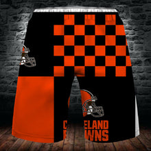 Load image into Gallery viewer, Cleveland Browns Summer Beach 3D Sport Shorts Pants Men Cool Shorts Swim Trunks