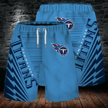 Load image into Gallery viewer, Tennessee Titans NFL Football 3D Shorts Summer Beach Men's Cool Sport Short Pants 3D Swim Trunks