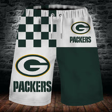 Load image into Gallery viewer, 2020 Green Bay Packers Summer Beach Shorts Men's Cool Sport Short Pants 3D Swim Trunks