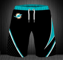 Load image into Gallery viewer, 2020 Miami Dolphins Summer Beach Shorts Men's Cool Loose Sport Short Pants 3D Swim Trunks