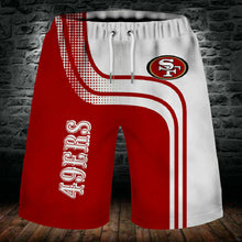 Load image into Gallery viewer, 2020 San Francisco 49ers Summer 3D Beach Shorts Cool Short Pants 3D Swimming Trunks Surfing Board Short