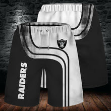 Load image into Gallery viewer, Las Vegas Raiders Summer 3D Beach Shorts Cool Short Pants 3D Swimming Trunks