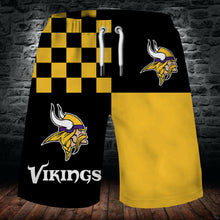 Load image into Gallery viewer, Minnesota Vikings Summer Beach Short Pants 3D Men Cool Shorts Swim Trunks