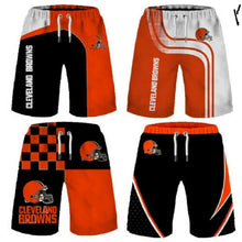 Load image into Gallery viewer, 2020 Cleveland Browns Summer Beach Shorts Cool Short Pants 3D Swimming Trunks Surfing Board Short