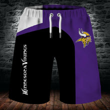 Load image into Gallery viewer, Minnesota Vikings Summer Beach Short Pants 3D Men Cool Shorts Swim Trunks