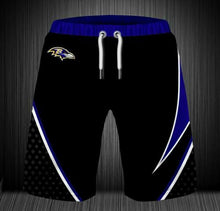 Load image into Gallery viewer, 2020 Summer Baltimore Ravens 3D Beach Shorts Cool Short Pants Swimming Trunks