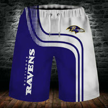Load image into Gallery viewer, 2020 Summer Baltimore Ravens 3D Beach Shorts Cool Short Pants Swimming Trunks