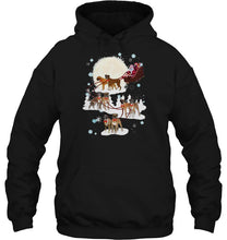 Load image into Gallery viewer, Boxer Santa Claus’s Reindeer Christmas T-Shirt, Ladies T-Shirt, LongSleeve, Hoodie 2D
