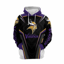Load image into Gallery viewer, NFL Football Minnesota Viking Teams Pullover Hoodie 3D Top Branding Trends Skull  Limited Edition
