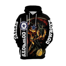 Load image into Gallery viewer, Dallas Cowboys Pullover  NFL Football Hoodie 3D Top Branding Trends Skull Sweathshirt Limited Edition For Men And Women

