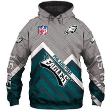 Load image into Gallery viewer, NFL Philadelphia Eagles Pullover Skull Team Suit 3D Hoodie, 3D Zip Hoodie Top Branding Trends Limited Edition For Men And Women
