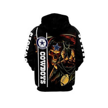 Load image into Gallery viewer, Dallas Cowboys Pullover  NFL Football Hoodie 3D Top Branding Trends Skull Sweathshirt Limited Edition For Men And Women

