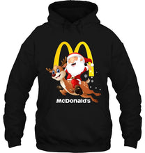 Load image into Gallery viewer, McDonald’s Santa Claus Christmas T-Shirt, Ladies T-Shirt, LongSleeve, Hoodie 2D
