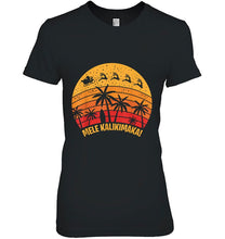 Load image into Gallery viewer, Mele Kalikimaka Santa Reindeers Hawaii Vintage Version T-Shirt, Ladies T-Shirt, LongSleeve, Sweatshirt, Hoodie 2D
