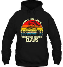 Load image into Gallery viewer, Ain’t No Laws When You’re Drinking Claws Santa Claus Christmas T-Shirt, Ladies T-Shirt, LongSleeve, Hoodie 2D
