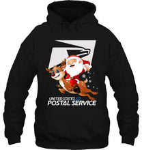 Load image into Gallery viewer, Copy of Be Nice To The Lunch Lady Santa Is Watching Santa And Reindeer Christmas T-Shirt, Ladies T-Shirt, LongSleeve, Sweatshirt, Hoodie 2D
