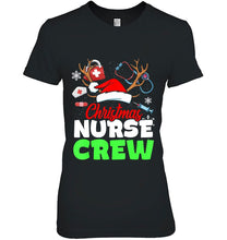 Load image into Gallery viewer, Christmas Nurse Crew Reindeer With Nurse Supplies Snow Version2 T-Shirt, Ladies T-Shirt, LongSleeve, Sweatshirt, Hoodie 2D
