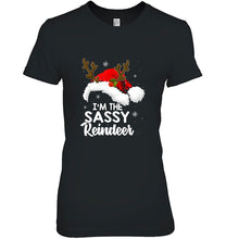 Load image into Gallery viewer, I’m The Sassy Reindeer Christmas T-Shirt, Ladies T-Shirt, LongSleeve, Sweatshirt, Hoodie 2D
