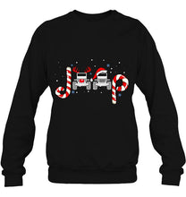 Load image into Gallery viewer, Jeeps Santa Claus And Reindeer Christmas T-Shirt, Ladies T-Shirt, LongSleeve, Sweatshirt, Hoodie 2D
