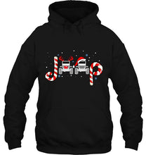 Load image into Gallery viewer, Jeeps Santa Claus And Reindeer Christmas T-Shirt, Ladies T-Shirt, LongSleeve, Sweatshirt, Hoodie 2D
