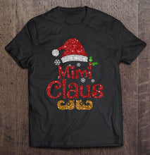 Load image into Gallery viewer, Mimi Claus Santa Sparkle Christmas T-Shirt, Ladies T-Shirt, LongSleeve, Sweatshirt, Hoodie 2D
