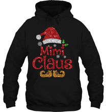 Load image into Gallery viewer, Mimi Claus Santa Sparkle Christmas T-Shirt, Ladies T-Shirt, LongSleeve, Sweatshirt, Hoodie 2D

