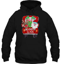 Load image into Gallery viewer, Grandma Santa Claus Reindeer Red Truck Christmas T-Shirt, Ladies T-Shirt, LongSleeve, Hoodie 2D
