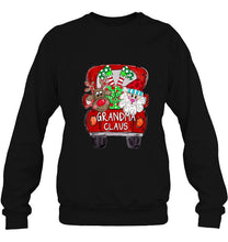 Load image into Gallery viewer, Grandma Santa Claus Reindeer Red Truck Christmas T-Shirt, Ladies T-Shirt, LongSleeve, Hoodie 2D
