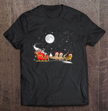 Load image into Gallery viewer, Bearded Dragon Reindeer Santa Claus Christmas T-Shirt, Ladies T-Shirt, LongSleeve, Hoodie 2D
