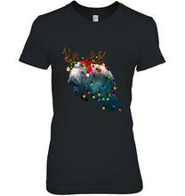 Load image into Gallery viewer, Manatee Reindeer Christmas Lights T-Shirt, Ladies T-Shirt, LongSleeve, Sweatshirt, Hoodie 2D
