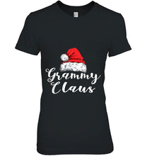Load image into Gallery viewer, Grammy Claus Santa Hat Christmas T-Shirt, Ladies T-Shirt, LongSleeve, Sweatshirt, Hoodie 2D
