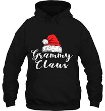 Load image into Gallery viewer, Grammy Claus Santa Hat Christmas T-Shirt, Ladies T-Shirt, LongSleeve, Sweatshirt, Hoodie 2D
