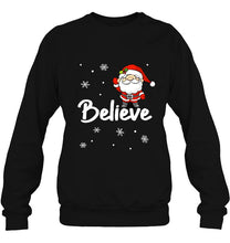 Load image into Gallery viewer, Believe Santa Claus Snowflake Version T-Shirt, Ladies T-Shirt, LongSleeve, Hoodie 2D
