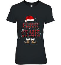 Load image into Gallery viewer, Grammy Claus Santa Plaid Christmas T-Shirt, Ladies T-Shirt, LongSleeve, Sweatshirt, Hoodie 2D
