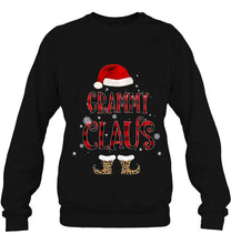 Load image into Gallery viewer, Grammy Claus Santa Plaid Christmas T-Shirt, Ladies T-Shirt, LongSleeve, Sweatshirt, Hoodie 2D
