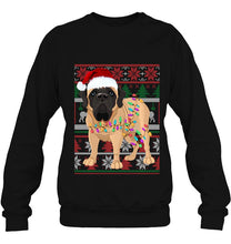 Load image into Gallery viewer, English Mastiff Santa Claus Christmas T-Shirt, Ladies T-Shirt, LongSleeve, Hoodie 2D
