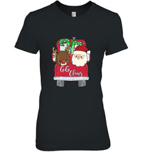 Load image into Gallery viewer, Gigi Claus Reindeer Santa Red Truck Christmas Version2 T-Shirt, Ladies T-Shirt, LongSleeve, Sweatshirt, Hoodie 2D
