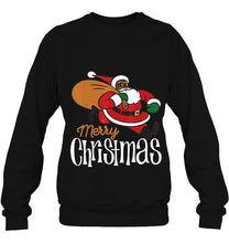 Load image into Gallery viewer, Merry Christmas Black Santa Claus T-Shirt, Ladies T-Shirt, LongSleeve, Hoodie 2D
