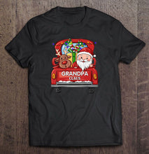 Load image into Gallery viewer, Grandpa Claus Reindeer Santa Christmas T-Shirt, Ladies T-Shirt, LongSleeve, Sweatshirt, Hoodie 2D
