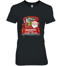 Load image into Gallery viewer, Grandpa Claus Reindeer Santa Christmas T-Shirt, Ladies T-Shirt, LongSleeve, Sweatshirt, Hoodie 2D
