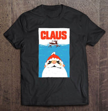 Load image into Gallery viewer, Funny Santa Claus And Reindeer Swimming T-Shirt, Ladies T-Shirt, LongSleeve, Hoodie 2D
