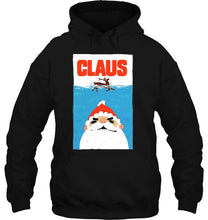 Load image into Gallery viewer, Funny Santa Claus And Reindeer Swimming T-Shirt, Ladies T-Shirt, LongSleeve, Hoodie 2D
