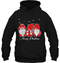 Load image into Gallery viewer, Merry Christmas Santa Claus Garden Gnomes In Red Costume Christmas T-Shirt, Ladies T-Shirt, LongSleeve, Hoodie 2D
