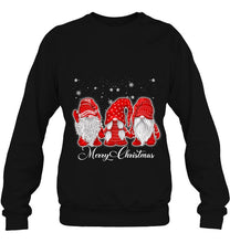 Load image into Gallery viewer, Merry Christmas Santa Claus Garden Gnomes In Red Costume Christmas T-Shirt, Ladies T-Shirt, LongSleeve, Hoodie 2D
