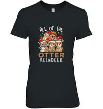 Load image into Gallery viewer, All Of The Otter Reindeer Christmas Lights T-Shirt, Ladies T-Shirt, LongSleeve, Sweatshirt, Hoodie 2D
