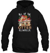 Load image into Gallery viewer, All Of The Otter Reindeer Christmas Lights T-Shirt, Ladies T-Shirt, LongSleeve, Sweatshirt, Hoodie 2D
