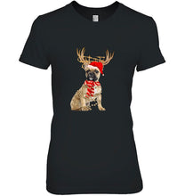 Load image into Gallery viewer, French Bulldog Reindeer Christmas Lights T-Shirt, Ladies T-Shirt, LongSleeve, Sweatshirt, Hoodie 2D
