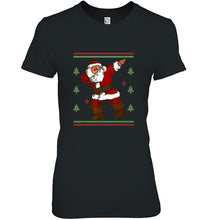Load image into Gallery viewer, Dabbing Santa Claus Christmas T-Shirt, Ladies T-Shirt, LongSleeve, Hoodie 2D
