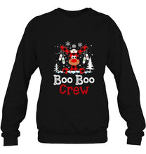 Load image into Gallery viewer, Boo Boo Crew Red Plaid Reindeer Christmas Version2 T-Shirt, Ladies T-Shirt, LongSleeve, Sweatshirt, Hoodie 2D
